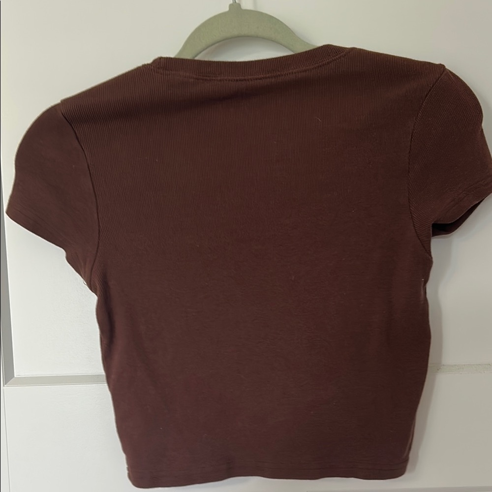 Marvel Red and Brown Crop Top - Picture 4 of 4